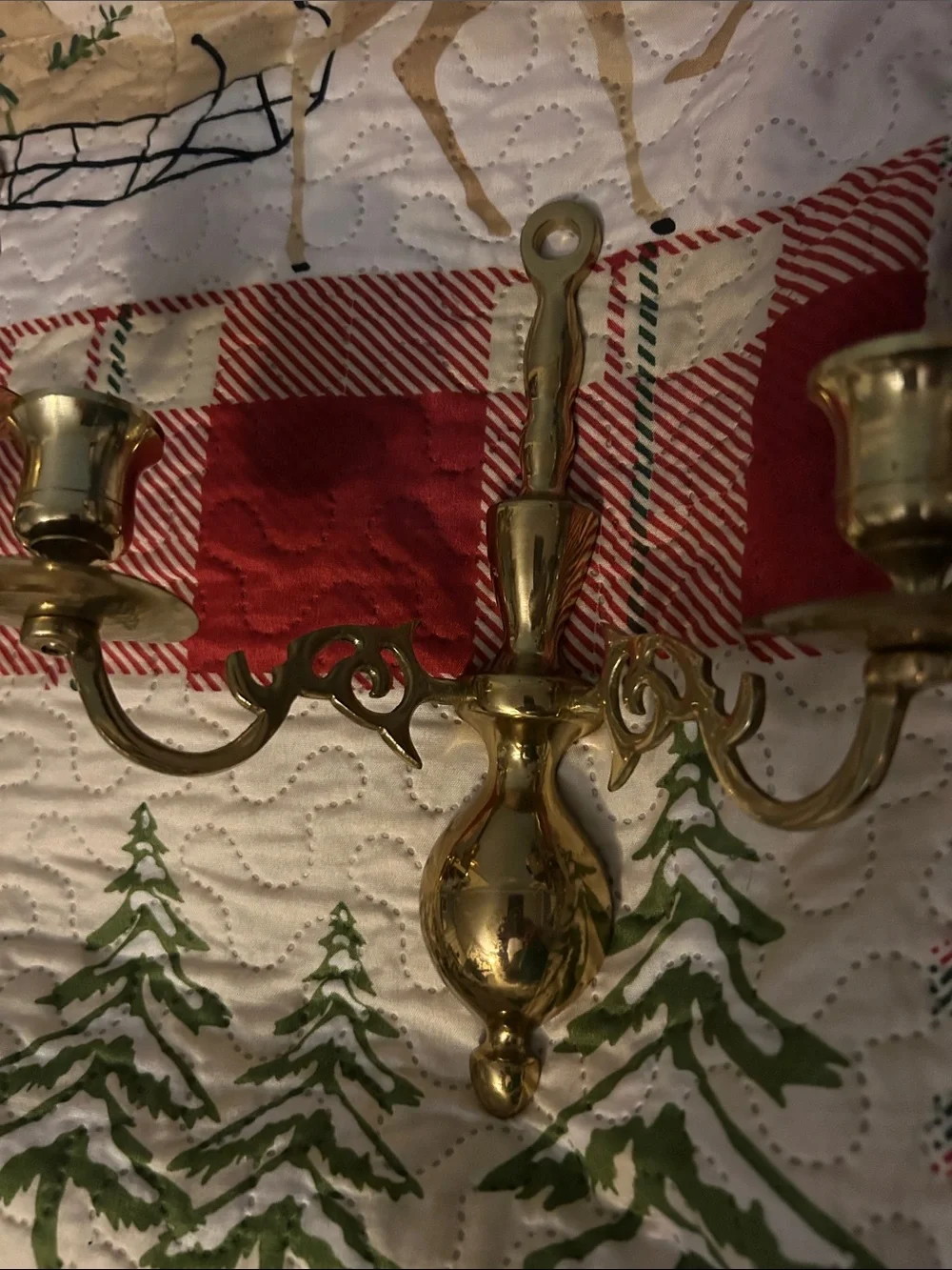 Brass Wall Sconces - PAIR Gold Finish Brass Beautiful Set z 9”x9” Price is Firm!